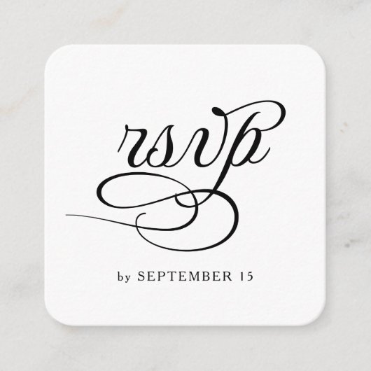 QR-Code Hochzeit RSVP-Karte Begleitkarte (Vorderseite)