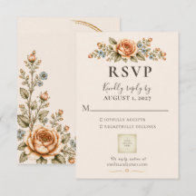 QR-Code Hochzeit Vintage Erbstück Garten