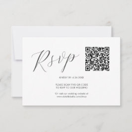 QR-Code Hochzeiten RSVP-Karten Einfach RSVP Karte