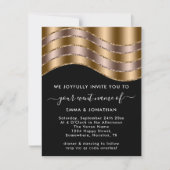 QR Code Hochzeitscodierung Brautparty Rose Gold Bl (Vorderseite)