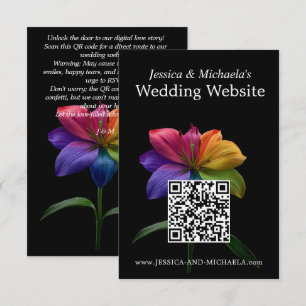 🌈QR-Code-HochzeitsDETAILS Begleitkarte