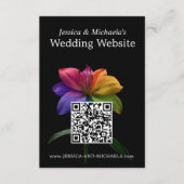 🌈QR-Code-HochzeitsDETAILS Begleitkarte (Vorderseite)