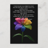 🌈QR-Code-HochzeitsDETAILS Begleitkarte (Rückseite)