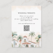 QR Code Hochzeitsdetails für mexikanische Traumdes Begleitkarte (Vorderseite)