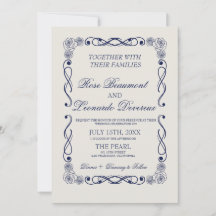QR-Code-Hochzeitseinladung | Elegantes altes Geld