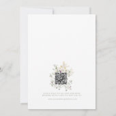 QR-Code-Hochzeitseinladung Wildblumen Floral Einladung (Rückseite)