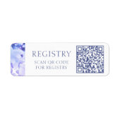 QR-Code Hochzeitsgeschenk Registrierung Aquarellfa (Vorne)