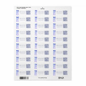 QR-Code Hochzeitsgeschenk Registrierung Aquarellfa (Vorne)