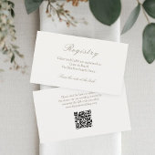 QR-Code-Hochzeitsgeschenk-Registrierungskarte
