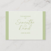 QR Code Hochzeitskarte Begleitkarte (Vorderseite)