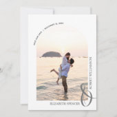 QR-Code Hochzeitskennzeichen-Foto Save The Date (Vorderseite)