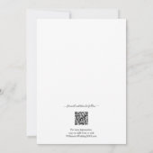 QR-Code Hochzeitskennzeichen-Foto Save The Date (Rückseite)