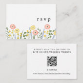 QR-Code Hochzeitsradarkarte Begleitkarte (Vorne/Hinten)