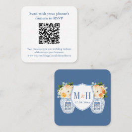 QR-Code-Hochzeitsszenario-RSVP für klassische Fall Begleitkarte