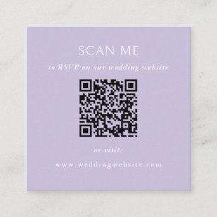 QR-Code-Hochzeitswebsite Begleitkarte