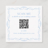 QR-Code-Hochzeitswebsite Begleitkarte (Vorderseite)