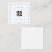 QR-Code-Hochzeitswebsite Begleitkarte (Vorne/Hinten)
