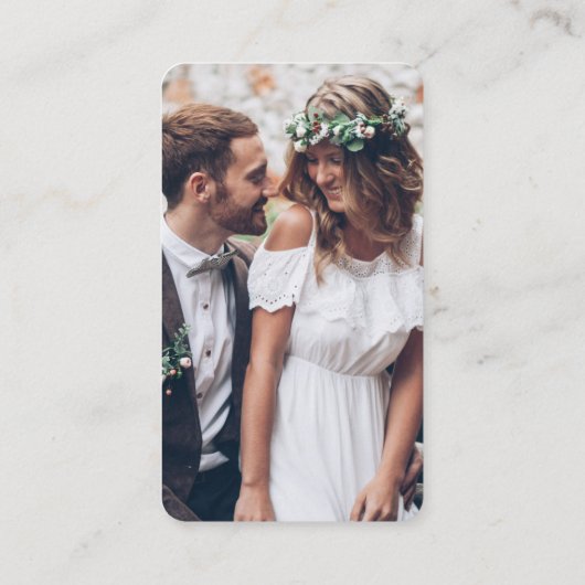 QR-Code Hochzeitungs-Website UAWG-Abschlusskarte Visitenkarte (Rückseite)