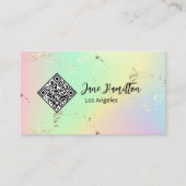 QR-Code Holografisch Abstrakt Visitenkarte (Vorderseite)