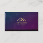 Qr Code Hologramm Modernes Minimalistisches Berufl Visitenkarte (Vorderseite)