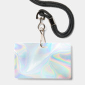 QR Code Holographic Makeup Artist Staff Ausweis (Rückseite mit Lanyard)