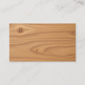QR-Code Holz Handwerker Werkzeug Logo Visitenkarte (Rückseite)