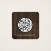QR-Code-Holz-Pampasgras-Hochzeitseinladung (Rückseite)