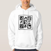 qr Code Hoodie (Vorderseite)