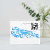 QR Code Hummer Postkarte (Stehend Vorderseite)