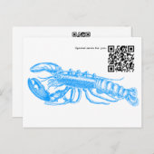 QR Code Hummer Postkarte (Vorne/Hinten)
