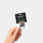 QR Code HVAC Mitarbeiter Ausweis (Handheld)