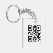 QR Code - Ich Liebe Sie! Schlüsselanhänger (Vorderseite links)