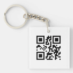 QR Code - Ich Liebe Sie! Schlüsselanhänger