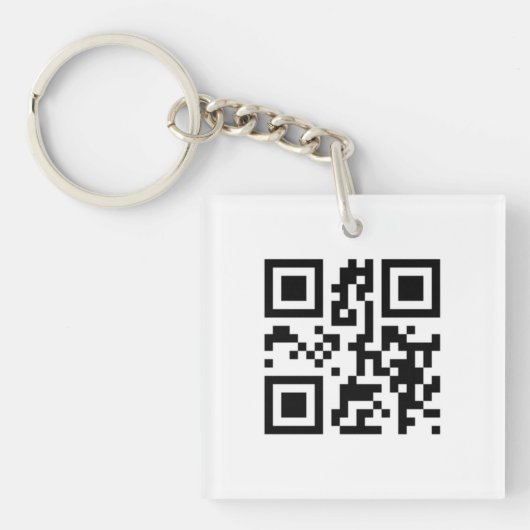 QR Code - Ich Liebe Sie! Schlüsselanhänger (Vorderseite)