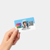 QR-Code-ID für Mitarbeiter-ID-Karte für kundenspez Ausweis (Handheld)