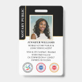 QR-Code-ID für mobiles Notar, öffentliches Foto Ausweis (Front)