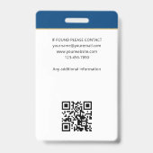 QR-Code-ID für mobiles Notar, öffentliches Foto, b Ausweis (Rückseite)