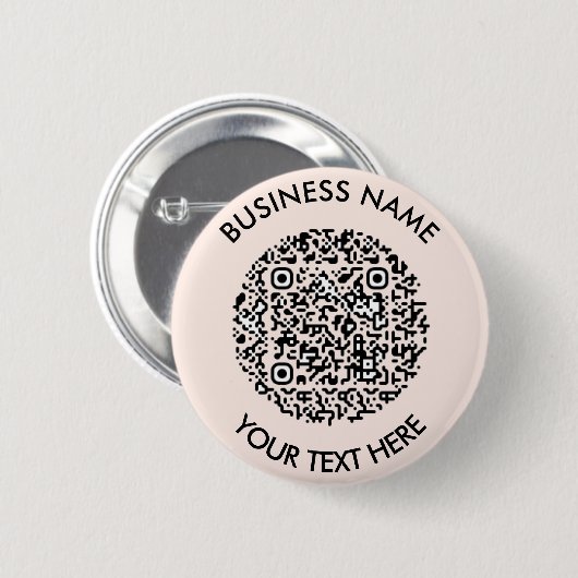 QR-Code-ID in Rosa scannen Button (Vorne & Hinten)