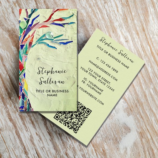 QR Code Ihr Beruf Grün Visitenkarte