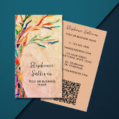 QR Code Ihr Beruf Terracotta Visitenkarte