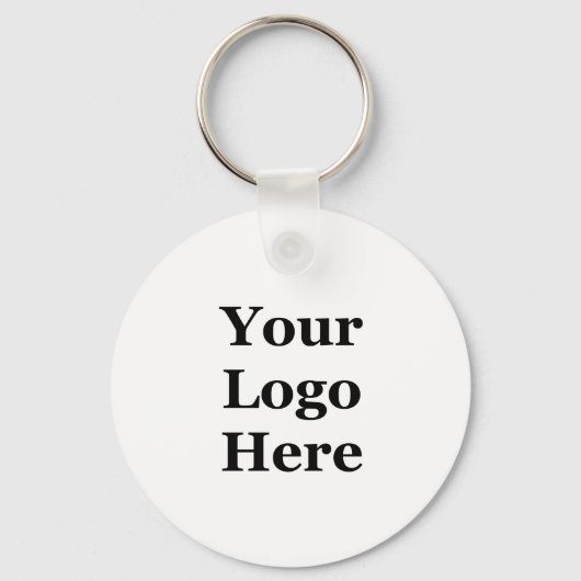 QR-Code Ihr Logo hier 2-seitige Geschäftsvorlage Schlüsselanhänger (Rückseite)