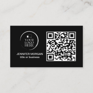 QR CODE Ihr Logo individuell professionell modern Visitenkarte