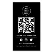 QR Code Ihr Logo nach der Prüfung, um mit uns zu v Magnetische Visitenkarte (Vorderseite Vertikal)