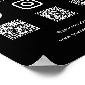 QR-Code Ihr Logo nach Prüfung Ich Verbindung mit u Poster (Ecke)