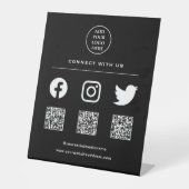 QR-Code Ihr Logo nach Prüfung Ich Verbindung mit u Sockelschild (Vorderseite)