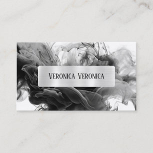 QR Code Ihr Logo Smokey Gothic Social Media Visitenkarte