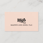 QR-Code Ihr Schlichtes weißes Logo Visitenkarte (Rückseite)