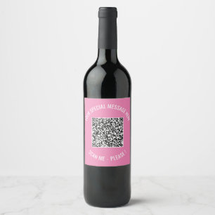 QR-Code Ihr Weine-Label für besondere Nachrichten Weinetikett