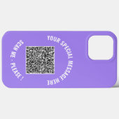 QR Code Ihre besondere Nachricht iPhone Case Gesch (Rückseite (Horizontal))