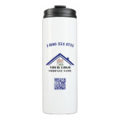 QR-Code Ihres Unternehmens Thermosbecher (Vorderseite)
